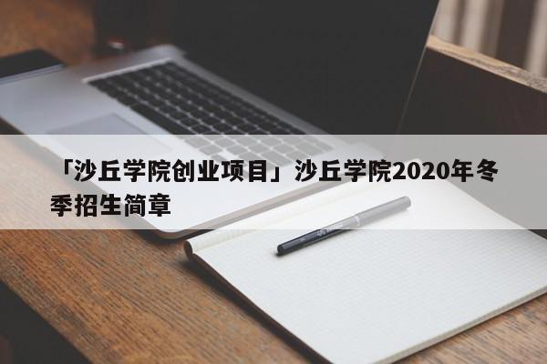 「沙丘学院创业项目」沙丘学院2020年冬季招生简章
