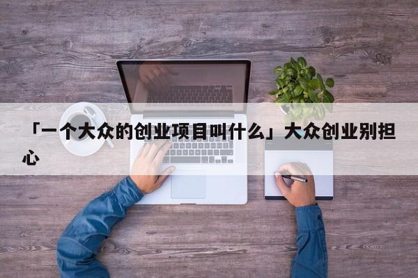 「一个大众的创业项目叫什么」大众创业别担心